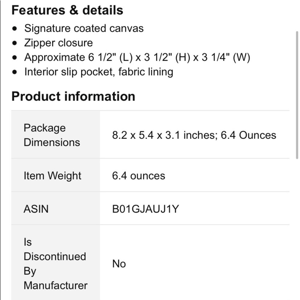 Coach MakeUp bag - Picture 4 of 5